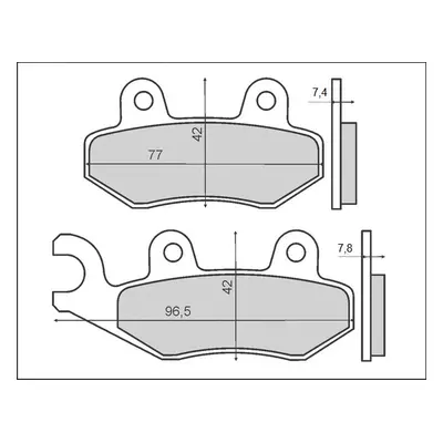 Brzdové destičky BRENTA BR3063 (BRENTA brzdové destičky KH135 / KH214 (organické))