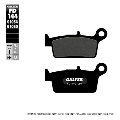 Brzdové destičky Galfer FD144G1050 (KH131) (GALFER brzdové destičky KH131 polokovové SCOOTER (tl