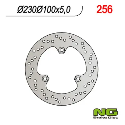 Brzdový kotouč NG Brakes NG256 (NG brzdový kotouč zadní KAWASAKI GPZ500S 90-03 (230X100X5) (3X10