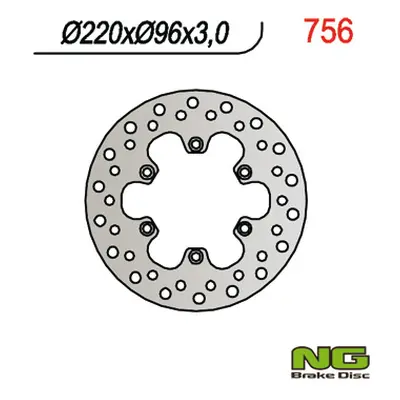 Brzdový kotouč NG Brakes NG756 (NG brzdový kotouč přední KAWASAKI KX 80 84-00, KX 85 01-16, KX 1