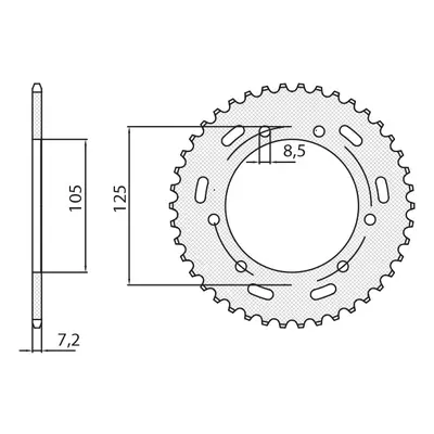 Rozeta SUNSTAR SUN1-2446-50 (JTR1134.50, 441350JT) (SUNSTAR rozeta 4413 50 (JTR1134.50) (441350J