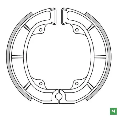 Brzdové čelisti - pakny NEWFREN GF1166 (NEWFREN brzdové čelisti - pakny SUZUKI RM 250/465 81-82 