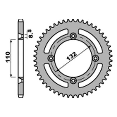 Rozeta PBR 4486 46 C45 (JTR895.46, STD.-3) (PBR rozeta 4486 46 (JTR895.46) (STD.-3))