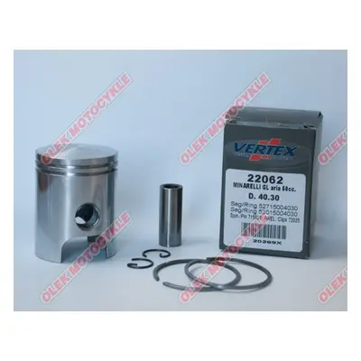 VERTEX píst MINARELLI 50 DL3,AIR COOLED 40,30 mm (NOM) (22062) (VERTEX píst MINARELLI 50 DL3,AIR