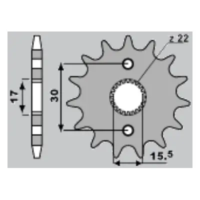 Ozubené kolo přední CHT 33214K (A4250273140) (CHT ozubené kolo přední 332 14 (A4250273140))