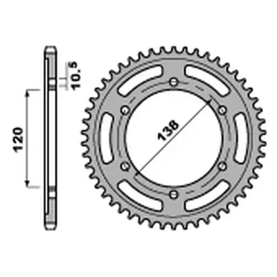 Rozeta PBR 468637C45 (JTR1220.37) (PBR rozeta 4686 37 C45 cmX 300 REBEL 17-19 (JTR1220.37))