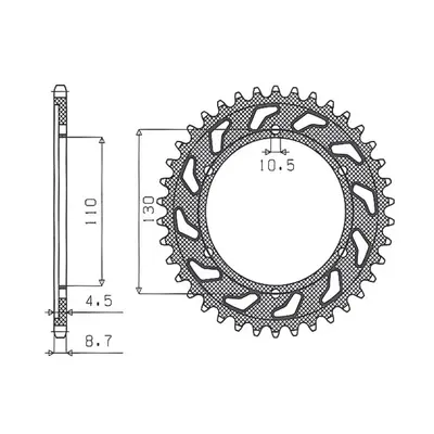 Rozeta SUNSTAR SUN1-5474-44 (JTR479.44, 24144JT) (SUNSTAR rozeta 241 44 (JTR479.44) (24144JT))