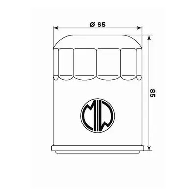 Olejový filtr MIW/MEIWA A11001 (268621) (HF621) (MIW/MEIWA olejový filtr OEM 0812029)