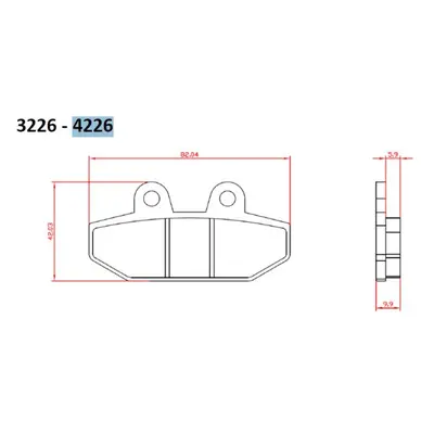 Brzdové destičky BRENTA BR4226 (BRENTA brzdové destičky KH710 sintrované barva zlatá HARLEY-DAVI