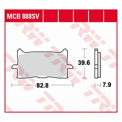 Brzdové destičky TRW LUCAS MCB888SV (KH679) (TRW LUCAS brzdové destičky KH679 sintrované STREET 