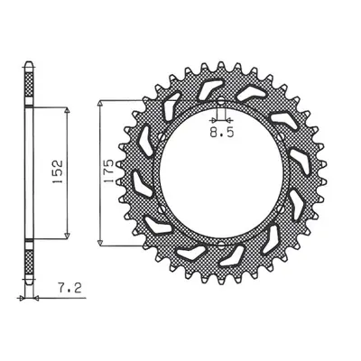 Rozeta SUNSTAR SUN1-2682-53 (JTR839.53, 84453JT) (SUNSTAR rozeta 844 53 (JTR839.53) (84453JT))