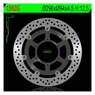 Brzdový kotouč NG Brakes NG1582G (NG přední brzdový kotouč HONDA CBR 600F 01-07 (ABS) prostředek