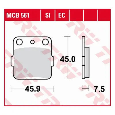 Brzdové destičky TRW LUCAS MCB561EC (KH084) (TRW ZF brzdové destičky KH084 organické ECO HONDA C