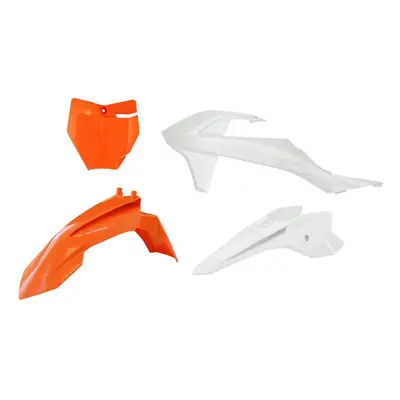 RACETECH (RTECH) kompletní sada plastů KTM SX 50 16-23, SX-E 3-5 20-24 barva oranžová / bílá ( 