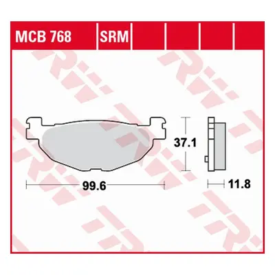 Brzdové destičky TRW LUCAS MCB768SRM (KH408) (TRW ZF brzdové destičky KH408 sintrované BETA EVO 