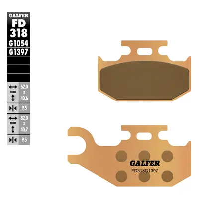 Brzdové destičky Galfer FD318G1397 (KH317/414) (GALFER brzdové destičky KH317/414 sintrované bar