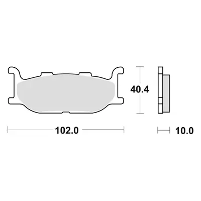 TRW ZF brzdové destičky KH179 sintrované STREET YAMAHA XV 535 95-98, XJ 600 92-97, XVS 650 97-07