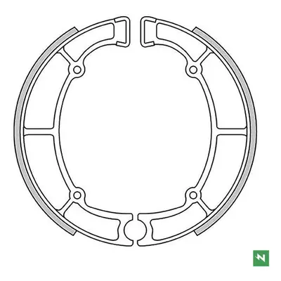 Brzdové čelisti - pakny zadní NEWFREN GF1240 (NEWFREN brzdové čelisti - pakny zadní KAWASAKI EN 
