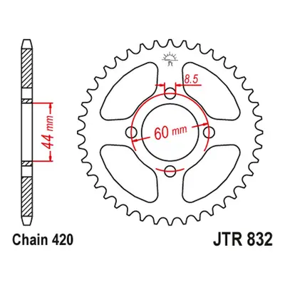 Rozeta JT SPROCKETS JTR832.37 (83237JT) (JT rozeta 832 37 (83237JT))