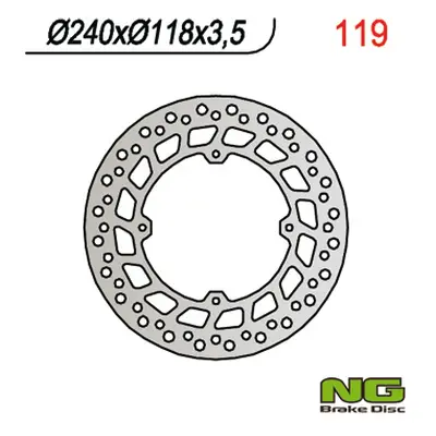 Brzdový kotouč NG Brakes NG119 (NG přední brzdový kotouč HONDA CRM 125, XLR 125, XR 250/600 (240