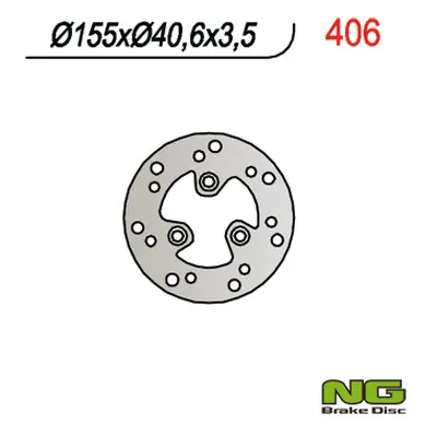 Brzdový kotouč NG Brakes NG406 (NG brzdový kotouč přední skútr APRILIA/MBK/PIAGGIO/YAMAHA (155X4