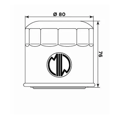 Olejový filtr MIW/MEIWA S3007 (268134) (HF134, 50) (MIW/MEIWA olejový filtr OEM 16510-05A00-000)