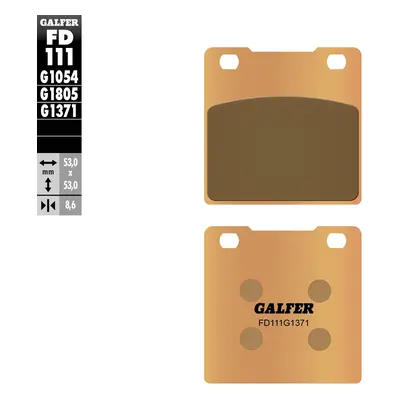 Brzdové destičky Galfer FD111G1371 (KH063) (GALFER brzdové destičky KH063 / KH161 sintrované bar