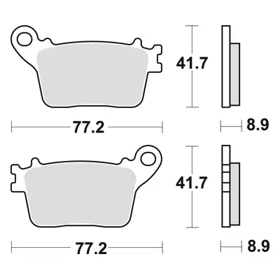 TRW ZF brzdové destičky KH436 sintrované CB 600 HORNET 07-15, CBR 600 RR 07-16, CBR 1000 FIREBLA