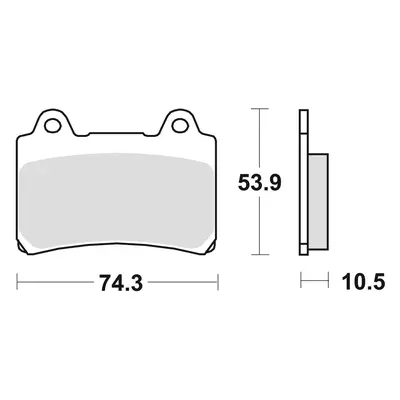 Brzdové destičky TRW LUCAS MCB559 (KH123) (TRW ZF brzdové destičky KH123 organické YAMAHA SRX 60