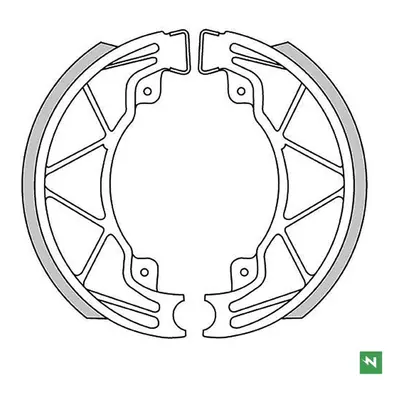 Brzdové čelisti - pakny NEWFREN GF0268 (NEWFREN brzdové čelisti - pakny APRILIA SCARABEO 50/100 