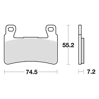 Brzdové destičky TRW LUCAS MCB703SV (KH265) (TRW LUCAS brzdové destičky KH265 KH296 sintrované S