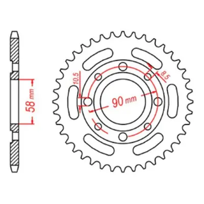 Rozeta MTX 11-KR0-33 (JTR279.33) (MTX PARTS rozeta 279 33 cmX 250 REBEL (JTR279.33))