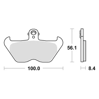 Brzdové destičky TRW LUCAS MCB680SV (KH407) (TRW ZF brzdové destičky KH407 KH246 sintrované STRE