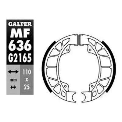 Brzdové čelisti - pakny zadní GALFER MF636G2165 (GALFER brzdové čelisti - pakny zadní HEXAGON 12