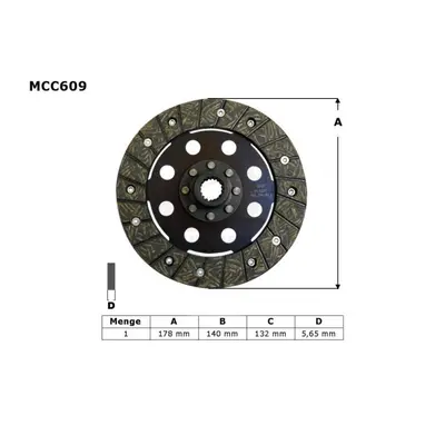 Spojkový kotouč TRW LUCAS MCC609 (TRW LUCAS spojkový kotouč BMW R 1200 GS / ADV / R / RT / RS 04