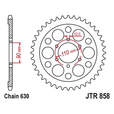 JT Sprockets rozeta JTR858.35 (85835JT) (Zadní ozubené kolo JT Sprockets JTR858.35)