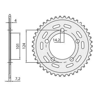 Rozeta SUNSTAR SUN1-4442-43 (JTR898.43, 450843JT) (SUNSTAR rozeta 4508 43 (JTR898.43) (450843JT)