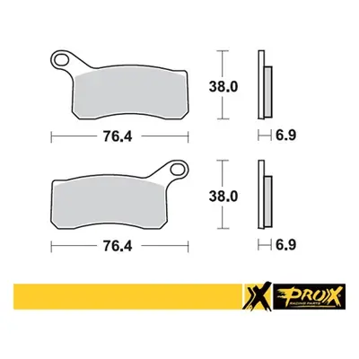 Brzdové destičky PROX 37.217102 (PROX brzdové destičky KH462 KTM 450/505/525 SX/XC ATV 08-12 pře