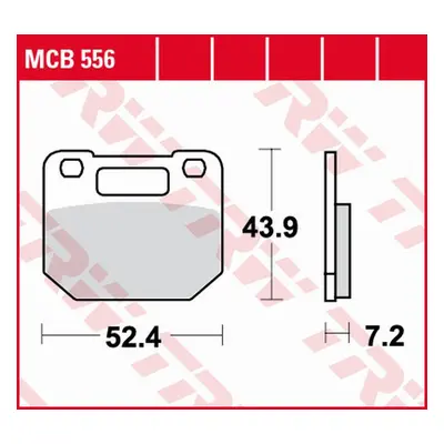 Brzdové destičky TRW LUCAS MCB556 (KH110) (TRW LUCAS ZF brzdové destičky KH110 organické SUZUKI 