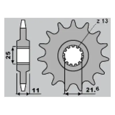 PBR ozubené kolo 442 17 18NC (Přední ozubené kolo PBR 442 17 18NC)