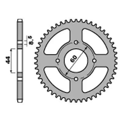 Rozeta PBR 832 52 F (JTR832.52) (PBR rozeta 832 52 F (JTR832.52) - může být nahrazená 4461 52)