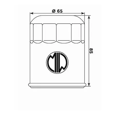 Olejový filtr MIW/MEIWA Y4019 (268148) (01-12, HF148, 50) (MIW/MEIWA olejový filtr OEM 924153, 5