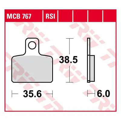 Brzdové destičky TRW LUCAS MCB767 (KH351) (TRW ZF brzdové destičky KH351 organické GAS GAS TXT 1