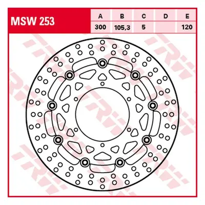 Brzdový kotouč TRW LUCAS přední MSW253 (TRW LUCAS ZF brzdový kotouč přední BMW G 650GS SERTAO 11