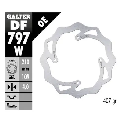 Brzdový kotouč zadní GALFER DF797W (GALFER brzdový kotouč zadní KTM SX 85 11-20, SX 150 15-18, F