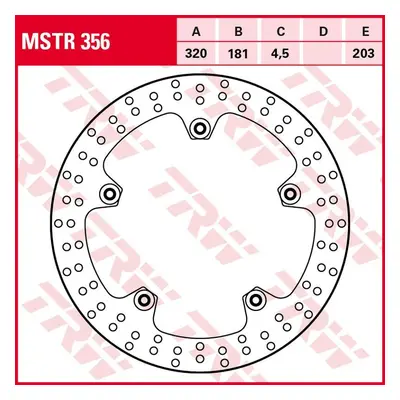 Brzdový kotouč TRW LUCAS přední MSTR356 (TRW LUCAS ZF brzdový kotouč přední BMW F 800S/ST 06-07,