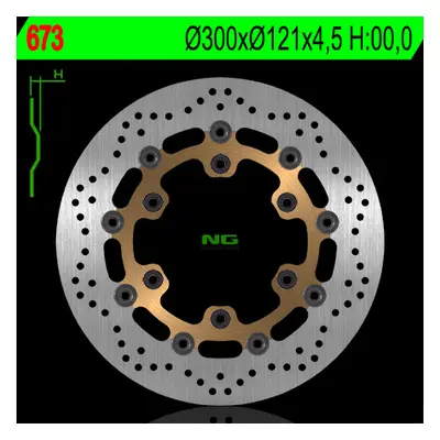 Brzdový kotouč NG Brakes NG673 (NG brzdový kotouč přední SUZUKI DR 650 91-95, DR 800 89-96, XF 6