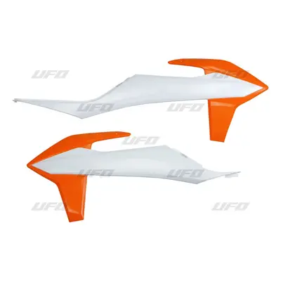 Kryty chladiče UFO KT04092999 (UFO kryty chladiče KTM SX/SXF 19-20 barva (bílý oranžová))