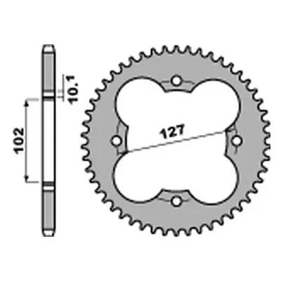 Rozeta PBR 4480 38 C45 (JTR1480.38, STD.+1) (PBR rozeta 4480 38 C45 (JTR1480.38) (STD.+1))