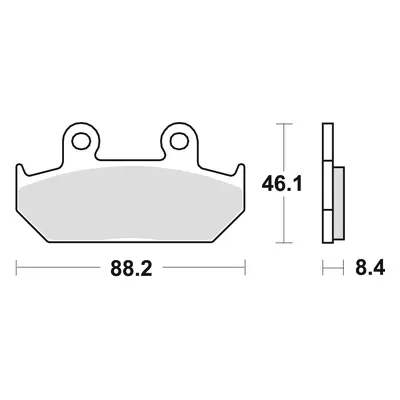 Brzdové destičky TRW LUCAS MCB571SV (KH124) (TRW LUCAS brzdové destičky KH124 KH412 sintrované S